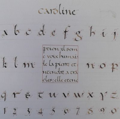 Calligraphie Alphabets Caroline Gothiques Chanceli re Declics Calligraphie Alphabets Caroline Gothiques Chanceli re Declics